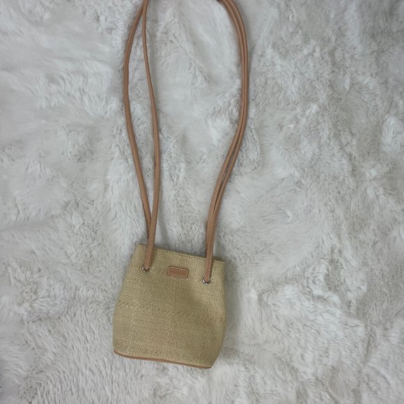 vintage 90s Nine West boho mini bucket bag shoulder purse - Picture 3 of 7